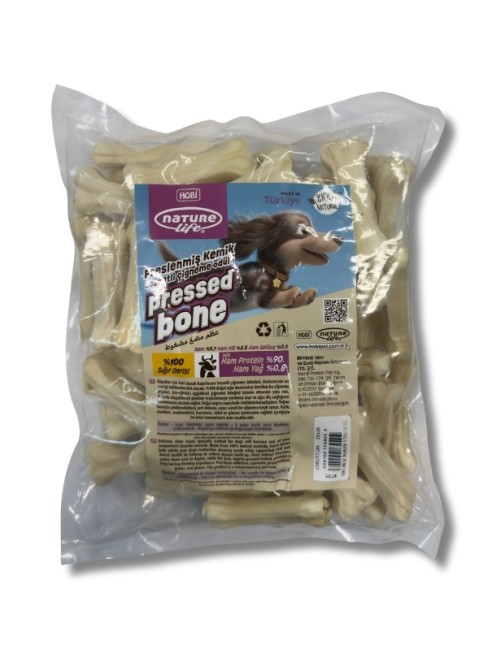 NatureLife - Naturelife Preslenmiş Kemik Beyaz 7 cm - 50 Adet (092403)
