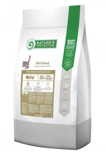 Nature's Protection Sterilised Kümes Hayvanlı Kısırlaştırılmış Kedi Maması 18 Kg