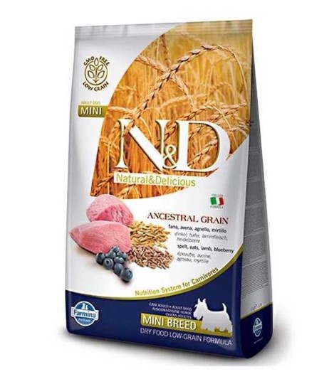 ND Mini Tahıllı Kuzu Etli Ve Yaban Mersinli Köpek Maması 7 Kg ND Mini Tahıllı Kuzu Etli Ve Yaban Mersinli Köpek Maması 7 Kg