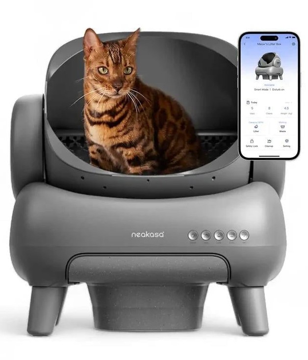 Neakasa Üstü Açık Akıllı Kedi Tuvaleti Gri (Z-M1)