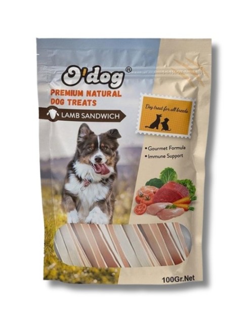 O Dog DT5079 Kuzulu Sandviç Köpek Ödülü 100 Gr - Thumbnail