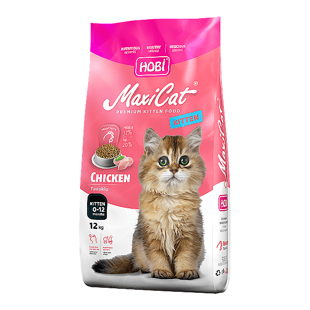 Hobi - Örnek Ürün - Maxicat Kitten Tavuklu Yavru Kedi Maması 12kg 