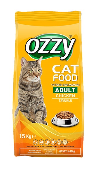 Ozzy - Ozzy Tavuklu Yetişkin Kedi Maması 15 Kg
