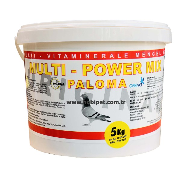 Paloma - Paloma Multi-Power Mix Mineral ve Tohum Karışımı 5 Kg
