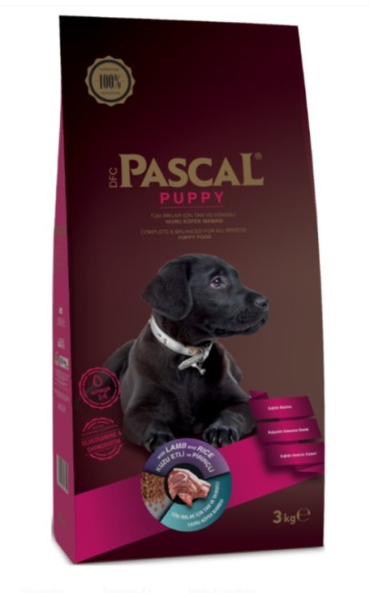 Pascal - Pascal Puppy Kuzu Etli Pirinçli Yavru Köpek Maması 3 Kg