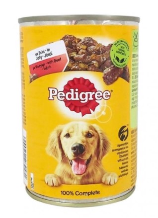 Pedigree - Pedigree Sığır Etli Yetişkin Köpek Konserve 400 Gr X 24 Adet