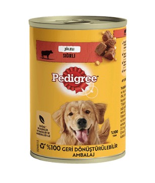 Pedigree - Pedigree Sığır Etli Yetişkin Köpek Konservesi 400 Gr 