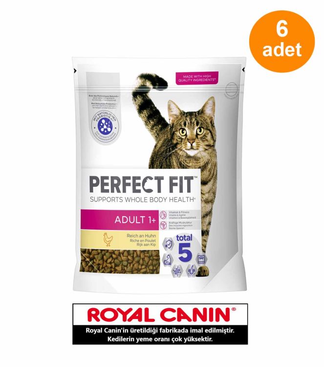 Perfect Fit Tavuklu Yetişkin Kedi Maması 750 Gr X 6 Adet