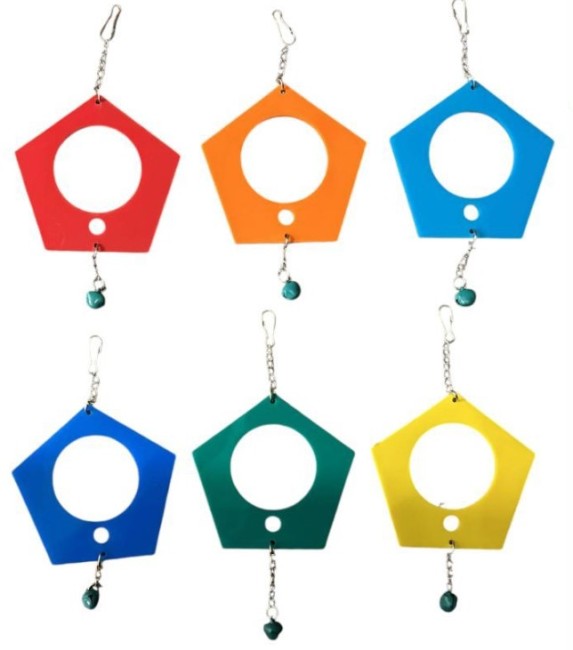 Pet City - Pet City Kuş Yuvası Şekilli Pleksi Kuş Oyuncağı X 10 Adet