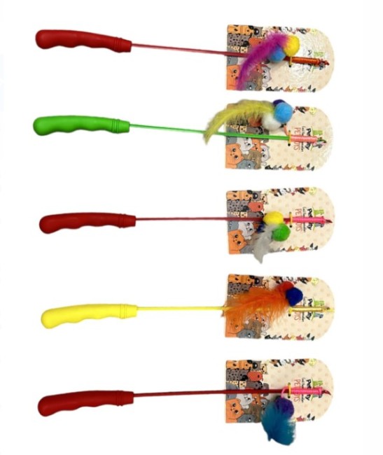 Pet City - Pet City Ponpon Oltalı Kedi Oyuncağı RD-1002