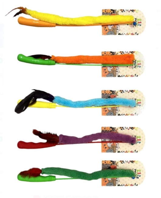 Pet City - Pet City Tüylü Kuyruk Kedi Oltası Rd-1009 X 10 Adet