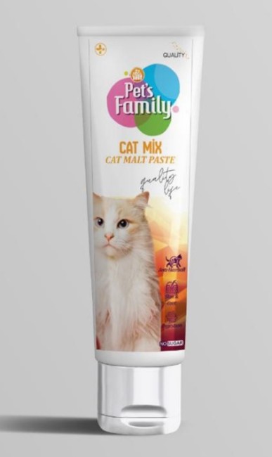 Pets Family - Pets Family Cat Malt Paste 100 Gr X 12 Adet