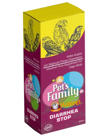 Pets Family Diarrhea Stop Kuş Vitamini 30 Ml X 12 Adet