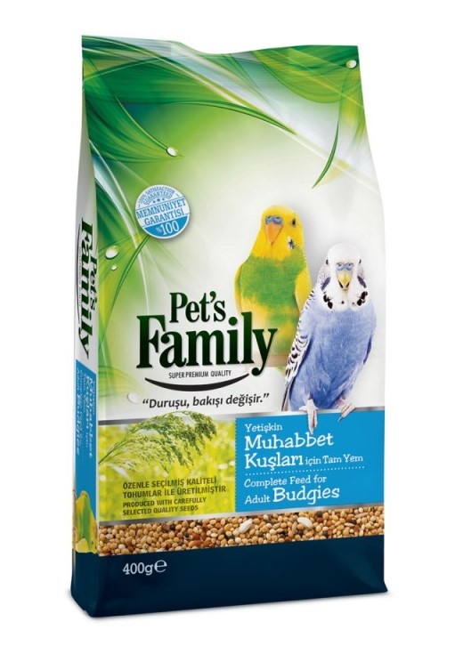 Pets Family Muhabbet Kuşu Yemi 400 Gr X 10 Adet