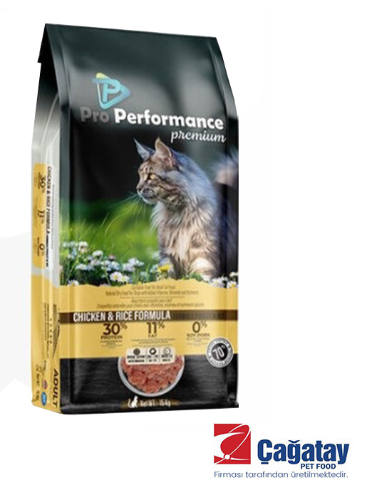 Pro Performance Tavuklu ve Pirinçli Yetişkin Kedi Maması 15 Kg