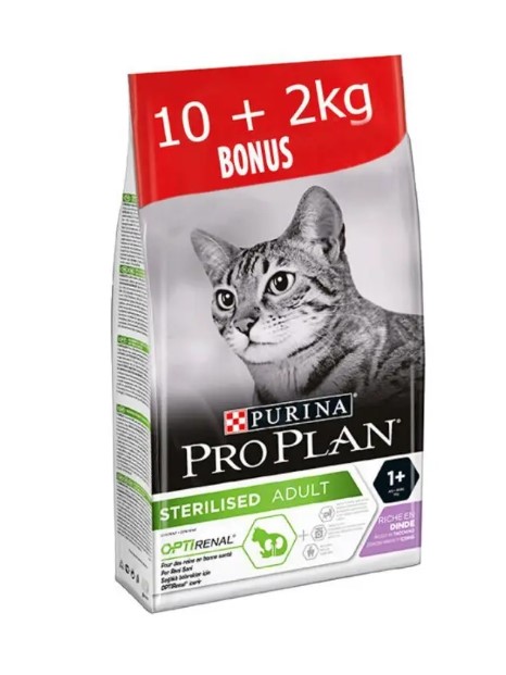 Pro Plan Cat Sterilised Hindili 10+2 Kg