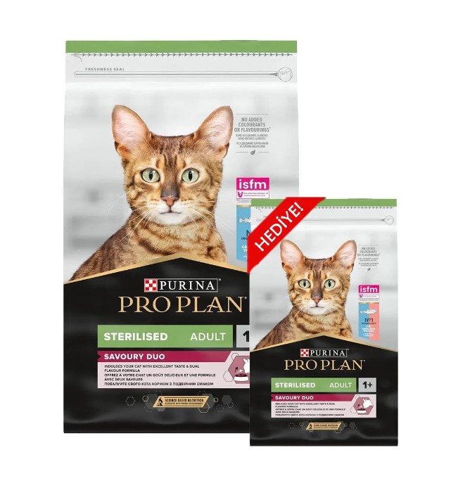 Pro Plan Cat Sterilised Somonlu 3 Kg + 1.5 Kg Hediyeli