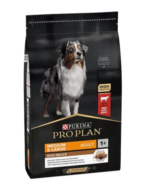Pro Plan Dog Duo Delice Med/L Beef 10 Kg