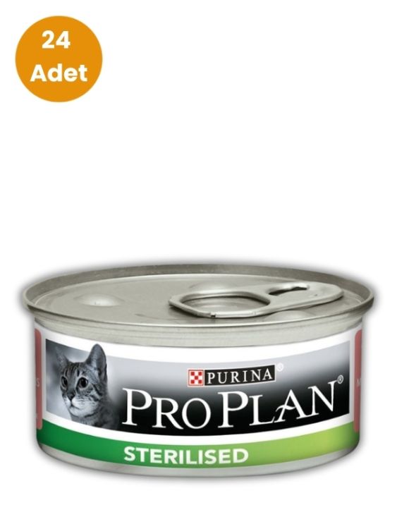 Pro Plan Sterilised Somonlu Kedi Konserve Maması 85 gr x 24 Adet