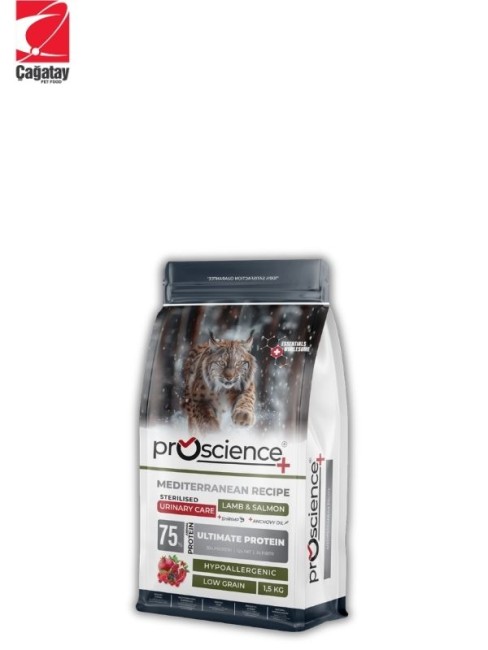 Pro Science - Pro Science Kısırlaştırılmış Kediler İçin Somon ve Kuzu Etli Kedi Maması 1.5 Kg