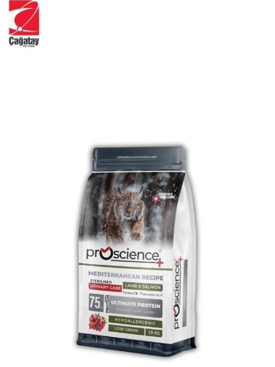 Pro Science Kısırlaştırılmış Kediler İçin Somon ve Kuzu Etli Kedi Maması 1.5 Kg