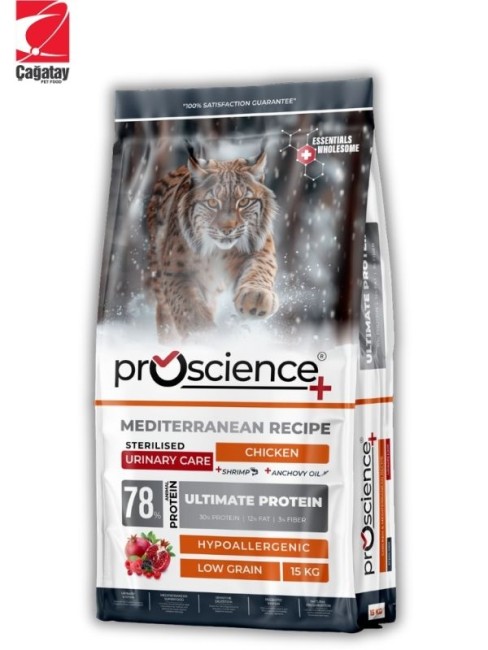Pro Science - Pro Science Kısırlaştırılmış Kediler İçin Tavuklu Kedi Maması 15 Kg