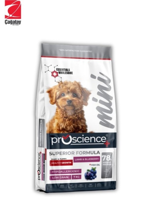 Pro Science - Pro Science Kuzu Etli & Yaban Mersinli Küçük Irk Yavru Köpek Maması 7 Kg