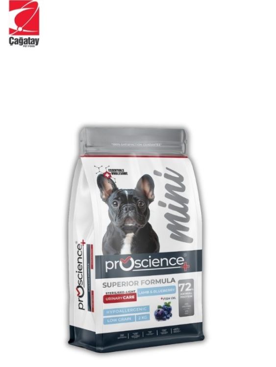 Pro Science Kuzulu ve Yaban Mersinli Kısırlaştırılmış Mini Irk Köpek Maması 2 Kg