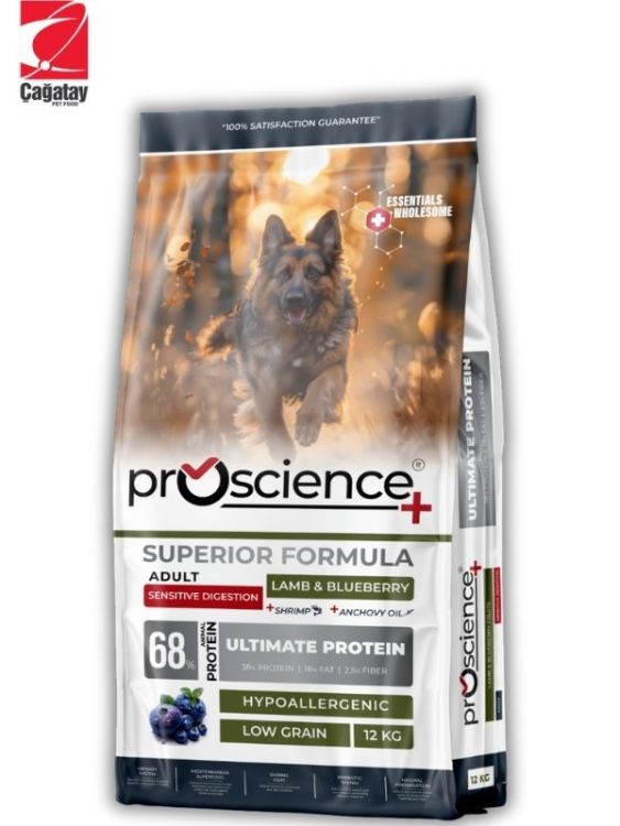 Pro Science Kuzulu ve Yaban Mersinli Yetişkin Köpek Maması 12 Kg