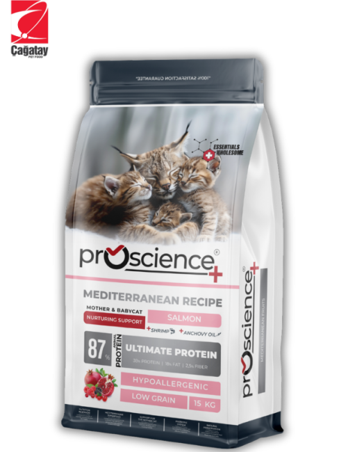 Pro Science - Pro Science Mother & Babycat Somonlu Anne ve Yavru Kedi Maması 15 Kg