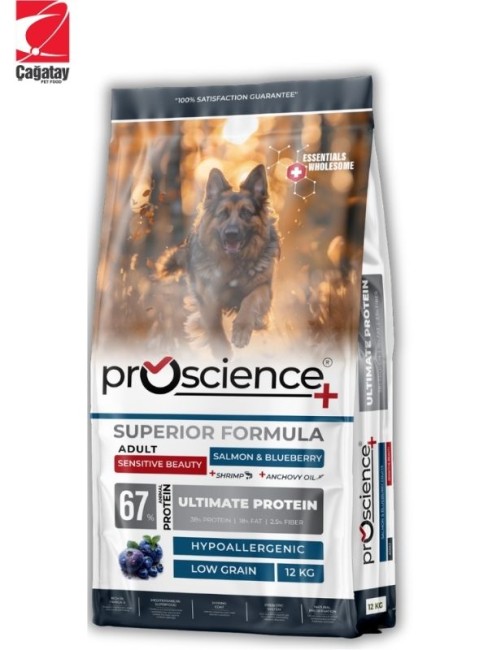 Pro Science - Pro Science Somonlu ve Yaban Mersinli Yetişkin Köpek Maması 12 Kg