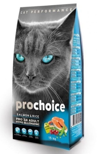 Prochoice Pro 34 Somonlu Pirinçli Kedi Maması 15 Kg