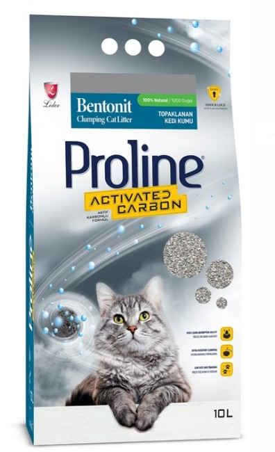 Proline - Proline Aktif Karbonlu Bentonit Kedi Kumu 10 Litre