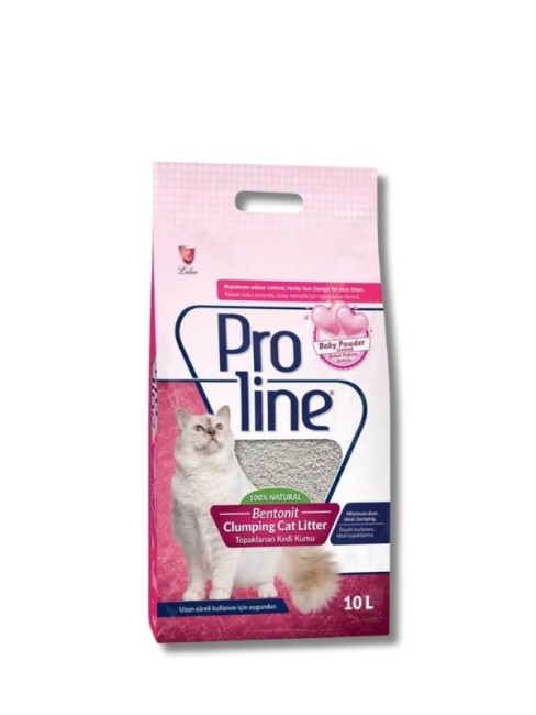 Proline - Proline Bebek Pudralı Bentonit Kedi Kumu 10 Litre