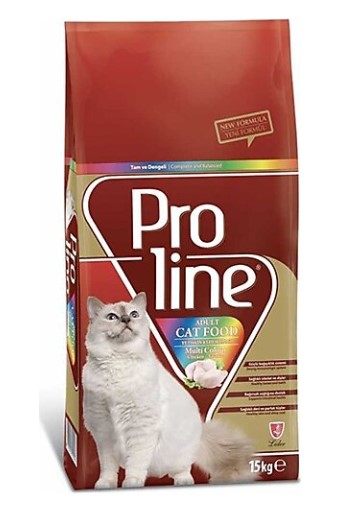Proline - Proline Tavuklu Yetişkin Kedi Maması Renkli 15 Kg