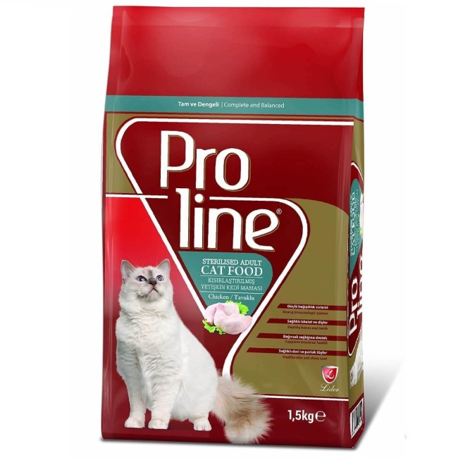 Proline - Proline Tavuklu Kısırlaştırılmış Kedi Maması 1.5 Kg x 3 Adet
