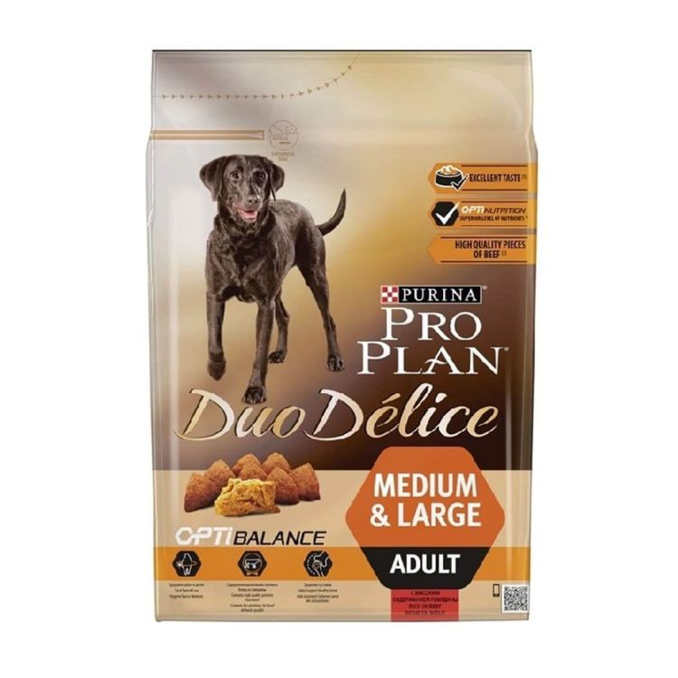 Pro Plan Dog Duo Delice Med/L Beef 2.5 Kg