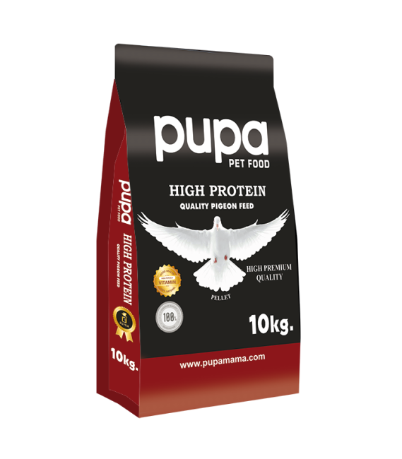 Pupa - Pupa Yüksek Protein Pelet Güvercin Yemi 10 Kg