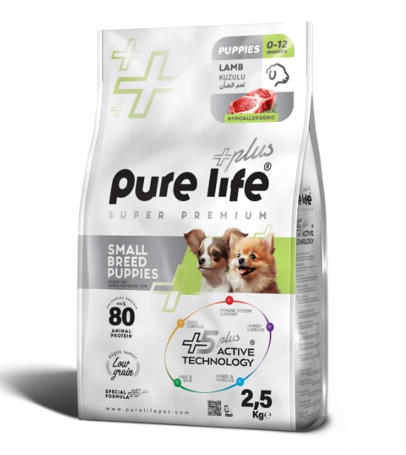 Purelife - Pure Life Plus Küçük Irk Kuzu Etli Yavru Köpek Maması 2.5 Kg