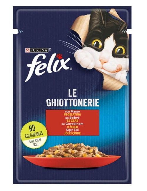 Purina - Felix Sığır Etli Yetişkin Pouch Mama 85 Gr X 26 Adet