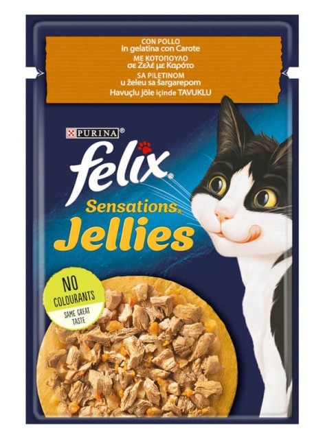Purina - Felix Tavuk Havuç Pouch Mama 85 Gr X 26 Adet