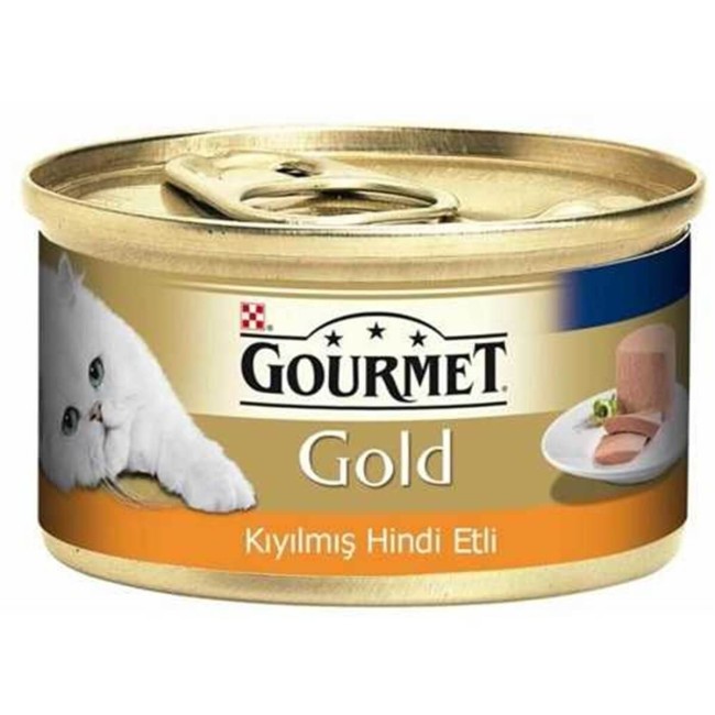 Purina - Purina Gourmet Kıyılmış Hindili Yetişkin Kedi Konservesi 85 Gr x 24 Adet