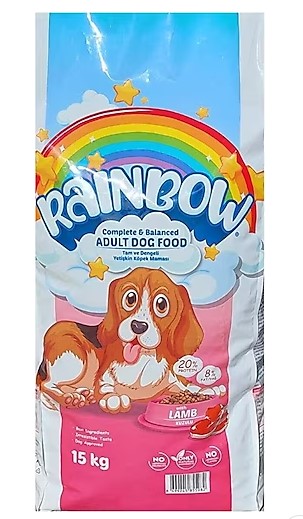Rainbow Kuzu Etli Yetişkin Köpek Maması 15 Kg
