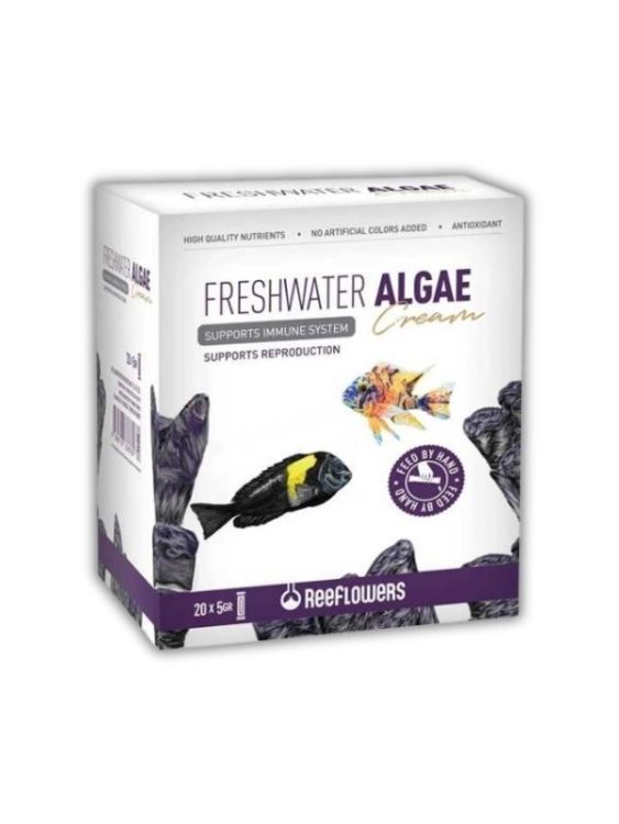 Reeflowers Freshwater Algae Cream Bitkisel Jel Balık Yemi 5 Gr 20 Lİ