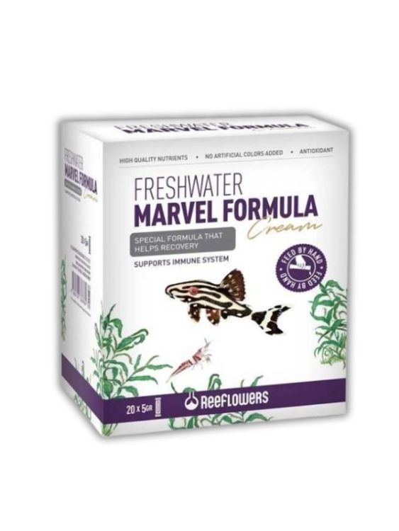 Reeflowers Freshwater Marvel Formula Cream Jel Balık Yemi 5 Gr 20 Lİ