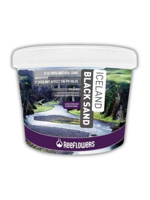 Reeflowers - Reeflowers İceland Black Sand 1-2 Mm Siyah Akvaryum Kumu 25 Kg