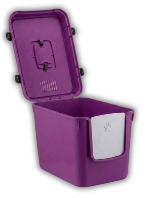 Reflex Care - Reflex Care Handor Kapalı Kedi Tuvaleti Mor (R-23MR)
