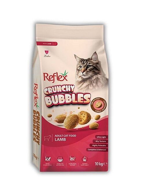 Reflex - Reflex Crunchy Bubbles Kuzu Etli Yetişkin Kedi Maması 10 Kg