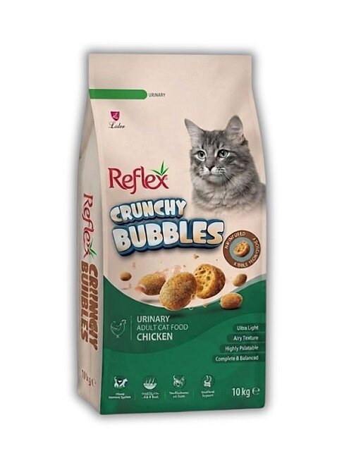 Reflex - Reflex Crunchy Bubbles Urinary Tavuklu Yetişkin Kedi Maması 10 Kg