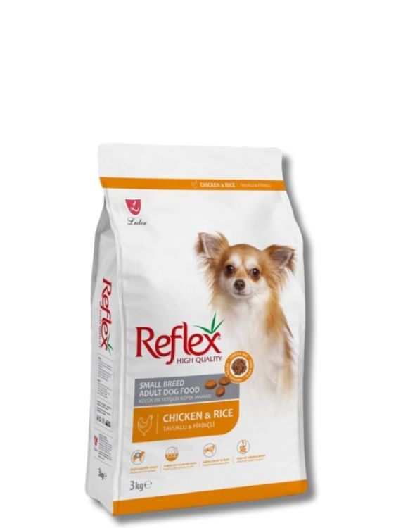 Reflex Küçük Irk Tavuklu ve Pirinçli Yetişkin Köpek Maması 3 kg
